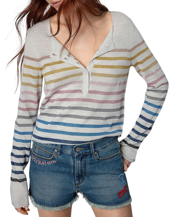 Hila Striped Lurex Sweater