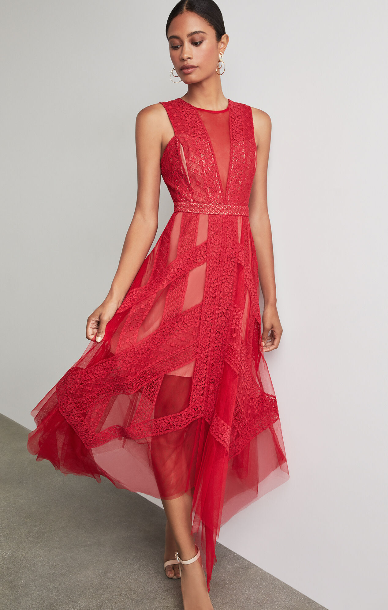bcbg red dress