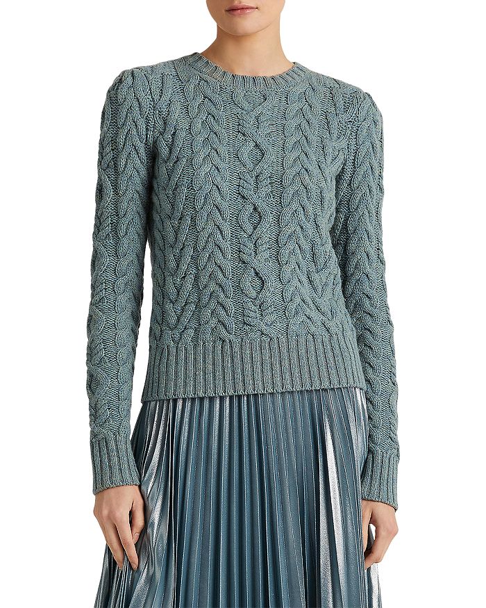 Wool & Cashmere Cable Knit Sweater
