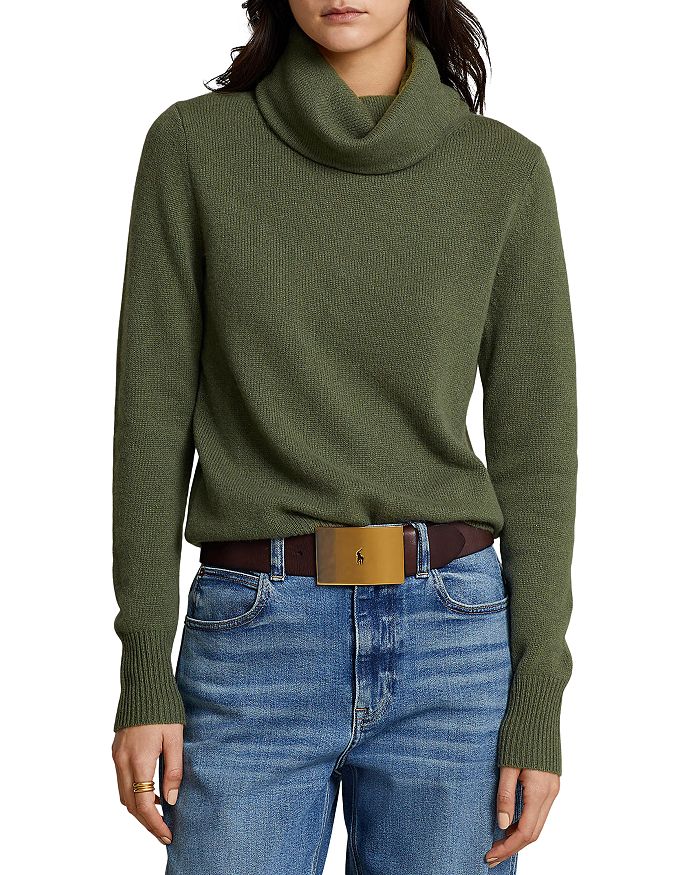 Cashmere Cowl Turtleneck Sweater