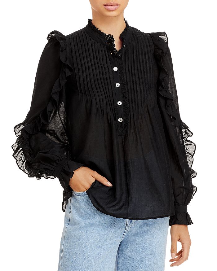 Timmy Tomboy Pleated Ruffled Top